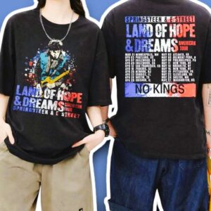 Bruce Springsteen E Street Band Land of Hope and Dreams Tour 2026 Concert 2 Sides T Shirt