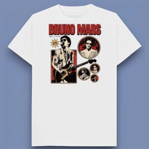 Bruno Mars The Romantic Tour 2026 Graphic T Shirt