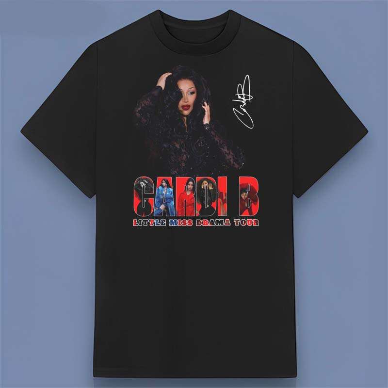 Cardi B Little Miss Drama Tour 2026 Graphic Unisex T Shirt