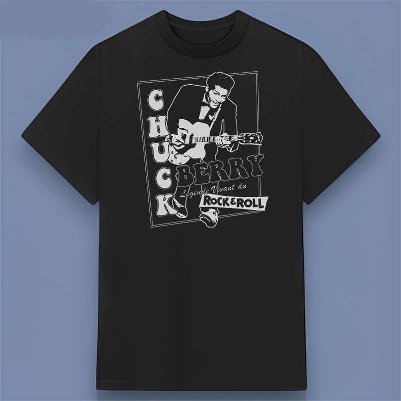 Chuck Berry Guitar Legend Rock n Roll Graphic T Shirt