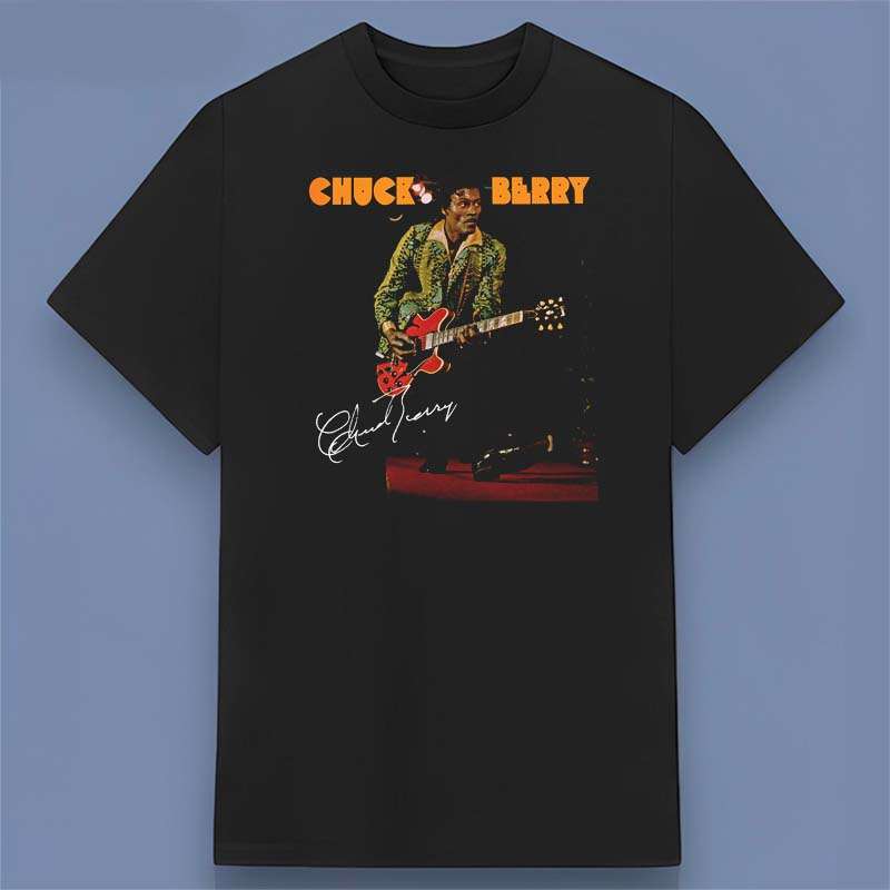 Chuck Berry Guitar On Stage Graphic Unisex T Shirt