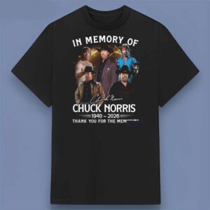 Chuck Norris Signature 1940 2026 Graphic T Shirt