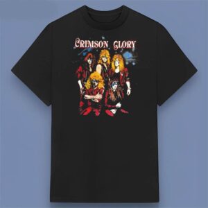 Crimson Glory Euro '89 Retro Graphic T Shirt For Fans