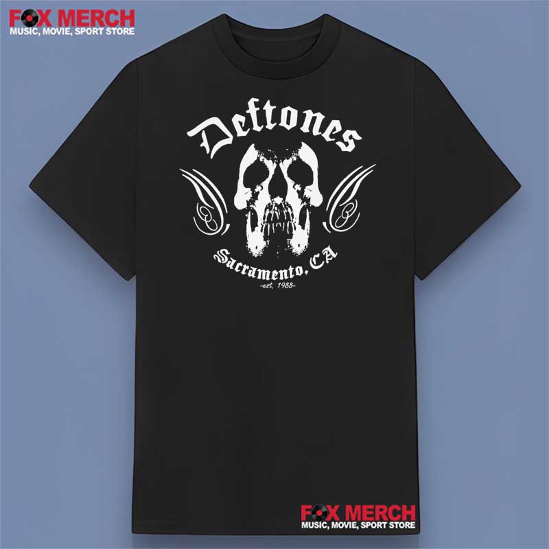 Deftones Skull Sacramento CA 1988 Graphic Shirt