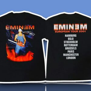Eminem European Tour 2001 Retro Graphic Shirt