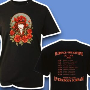 Florence and The Machine Tour 2026 Everybody Scream Concert Dates Graphic Shirt