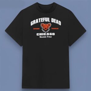 Grateful Dead Chicago Soldier Field 1995 Black Graphic Shirt