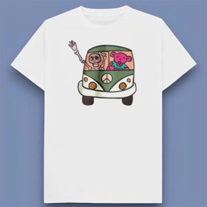 Grateful Dead VW Bus White Graphic Shirt