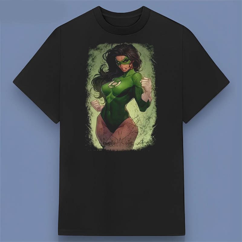 Green Lantern Jessica Cruz Superhero Graphic T Shirt