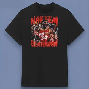 Hakeem Olajuwon Basketball Graphic T Shirt For Fans