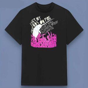 I Set My Friends on Fire You Can't Spell Slaughter Without Laughter 2008 T Shirt
