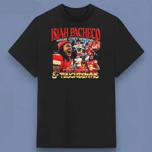 Isiah Pacheco Football Graphic T Shirt For Fans