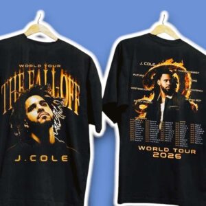 J Cole The Fall Off World Tour 2026 Rapper T Shirt