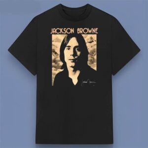 Jackson Browne Potrait Photo Signature Graphic T Shirt