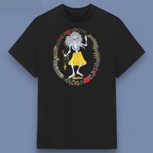 Jerry Garcia Rosebud Black Graphic Shirt