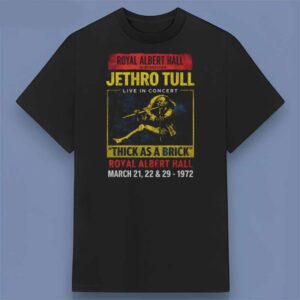 Jethro Tull Royal Albert Hall 1972 Concert Retro T Shirt