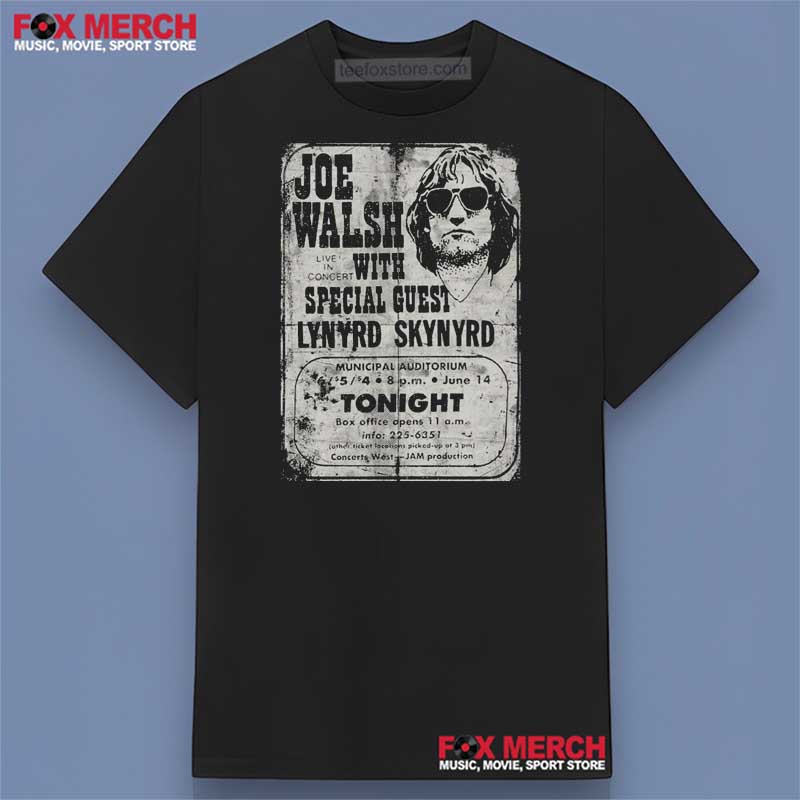 Joe Walsh with Lynyrd Skynyrd Concert Graphic Shirt