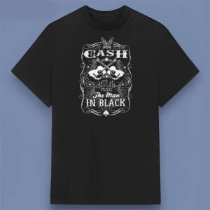 Johnny Cash The Man in Black Singer Retro T Shirt For Fans
