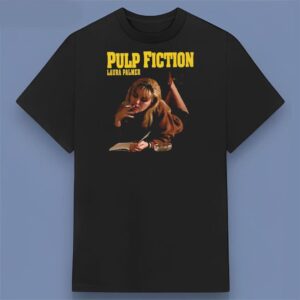 Laura Palmer Twin Peaks Smoking Pulp Fiction Graphic T Shirt