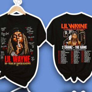Lil Wayne 20 Years of Carter Classics Graphic T Shirt