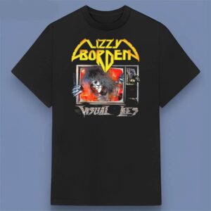 Lizzy Borden Band Visual Lies 1987 Graphic T Shirt