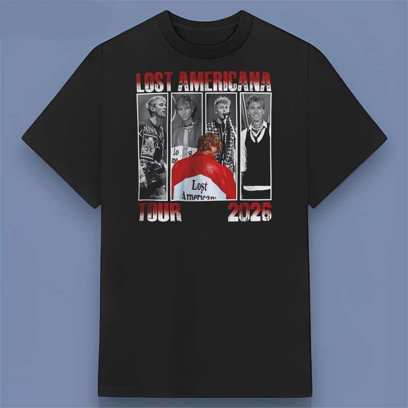 Machine Gun Kelly Lost Americana Tour 2026 Graphic T Shirt