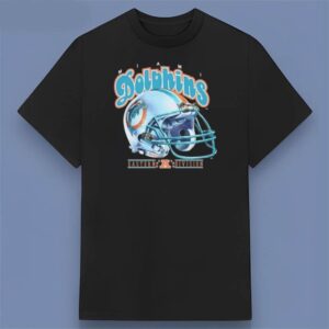 Miami Dolphins 1993 Eastern Division x Helmet Black Graphic Shirt