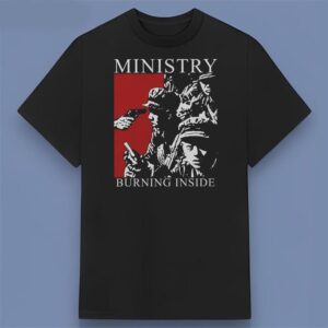 Ministry Burning Inside 1989 Graphic T Shirt