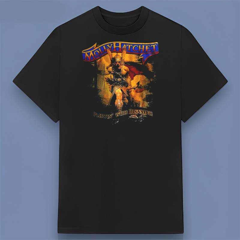 Molly Hatchet Flirtin' with Disaster 1979 T Shirt