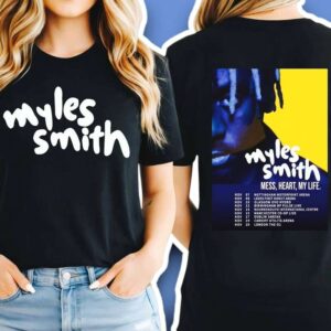Myles Smith My Mess My Heart My Life Tour 2026 Graphic T Shirt