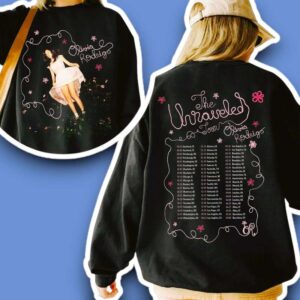 Olivia Rodrigo The Unraveled Tour 2026 Concert 2 Sides T Shirt