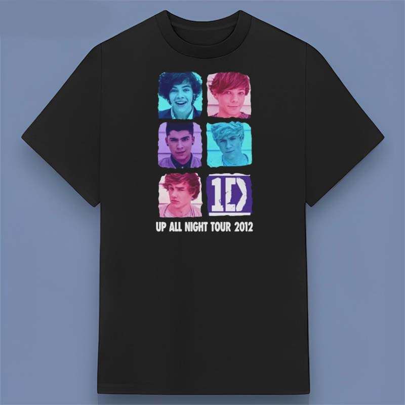 One Direction Band Up All Night Tour 2012 Retro Shirt