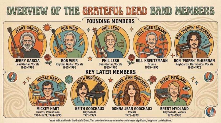 Overview of the Grateful Dead Band Members