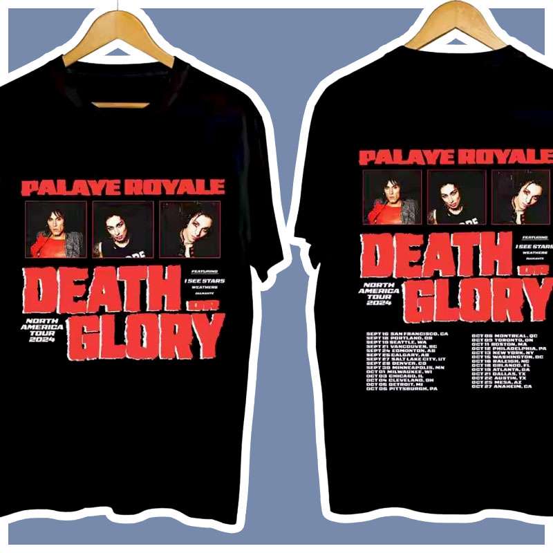 Palaye Royale Death or Glory North America 2024 Graphic Unisex T Shirt For Fans