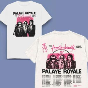 Palaye Royale The Amsterdamage World Tour 2027 Graphic T Shirt