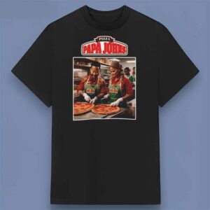 Papa John's Pizza Logo Graphic T Shirt