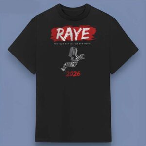 Raye Music Singer Tour 2026 Graphic T Shirt