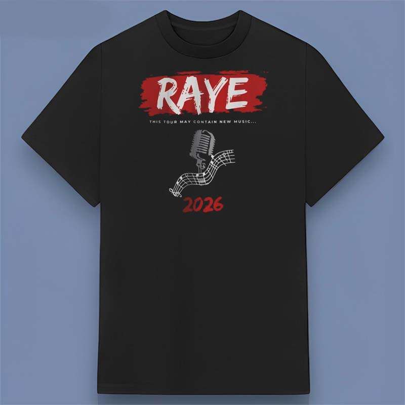 Raye Music Singer Tour 2026 Graphic T Shirt