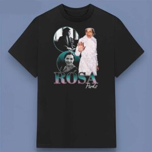 Rosa Parks Photo Collage Retro Vintage Graphic T Shirt