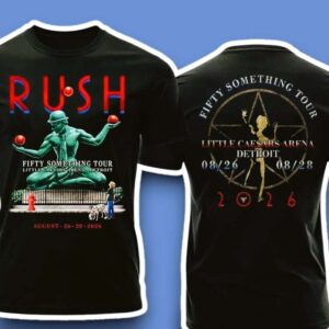 Rush Detroit Fifty Something Tour 2026 Concert Unisex T Shirt