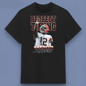 Shedeur Sanders Perfect Timing Graphic Black T Shirt