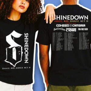 Shinedown Dance Kid Dance Act II Tour 2026 Graphic Unisex T Shirt For Fans
