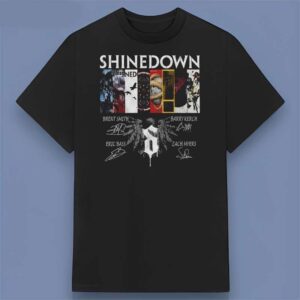 Shinedown Rock Band Signatures Unisex Tee
