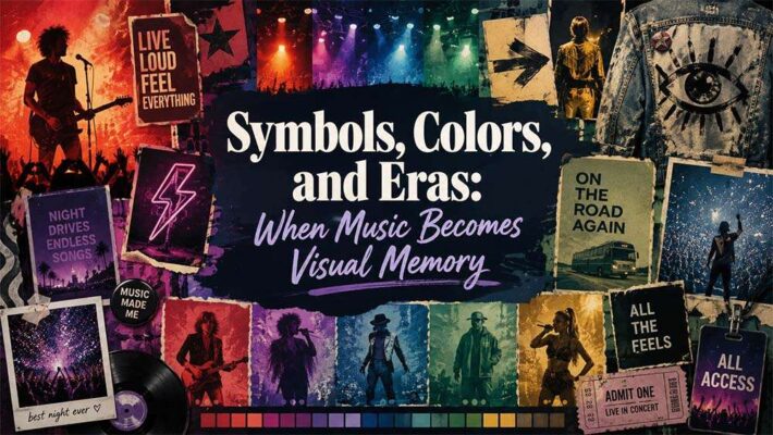 Symbols, Colors, and Eras When Music Becomes Visual Memory