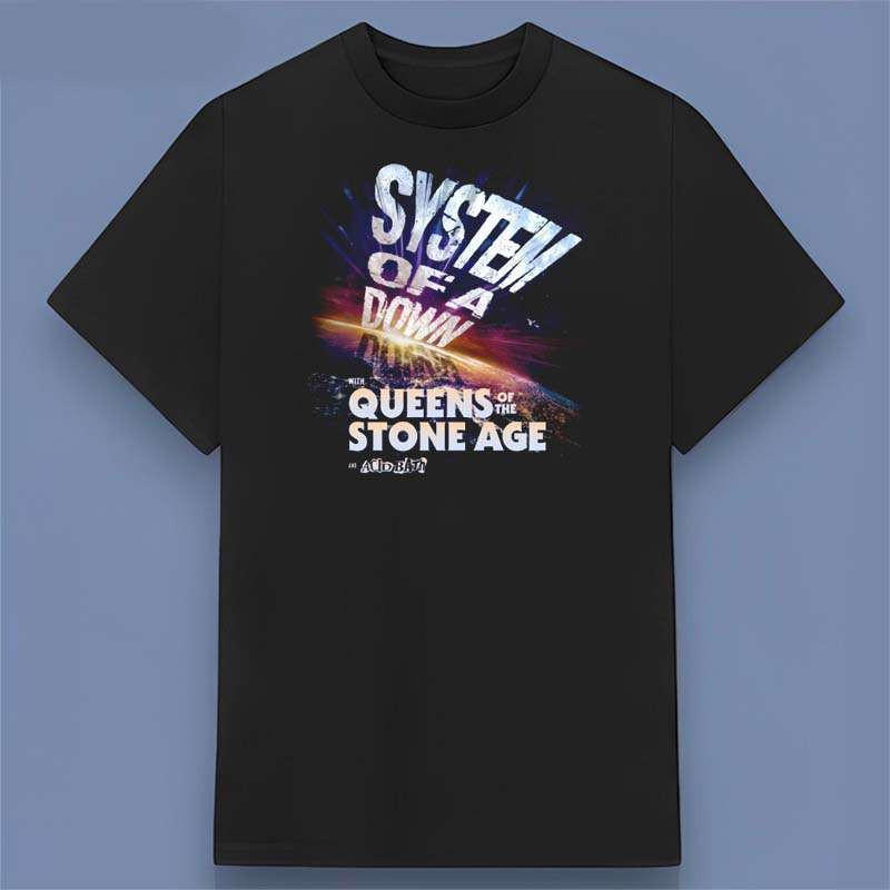 System Of A Down Queens of The Stone Age Tour Graphic T Shirt