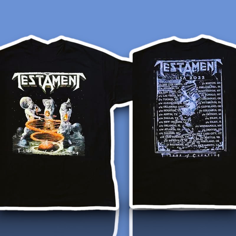Testament Band Tour 2022 Graphic Shirt