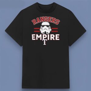 Texas Rangers Star Wars Empire Black Graphic Shirt