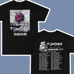 The ChainSmokers 5SOS Lennon Stella World War Joy Tour 2019 Graphic T Shirt