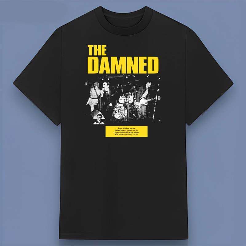 The Damned Band Members Graphic Unisex T Shirt