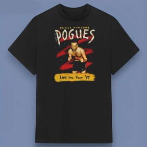 The Pogues Band Peace and Love Live On Tour '89 T Shirt